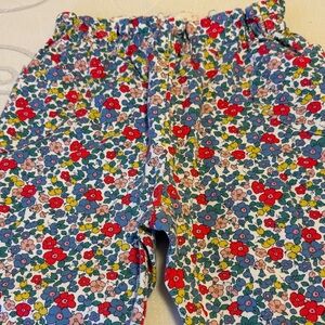 Mini Boden Kids Floral Pants - Blue, Red, Yellow